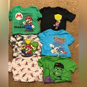 Bundle of 6 Character Tees - Kids